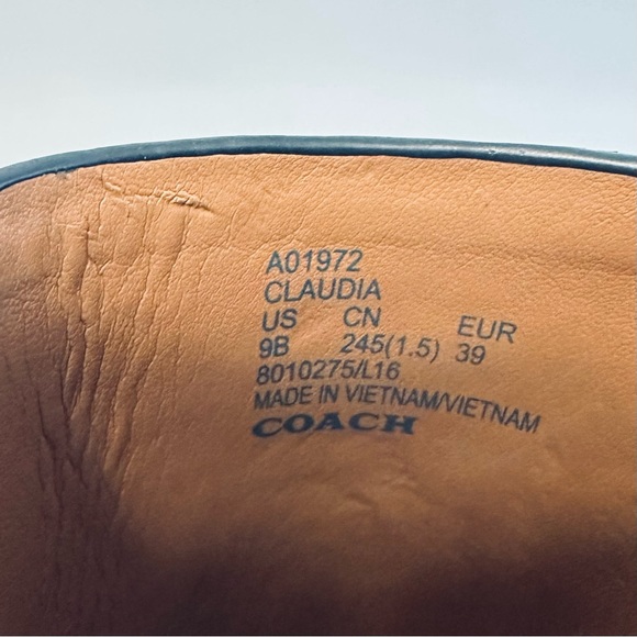 Coach Claudia blue Espadrille Size 9B - Picture 6 of 6